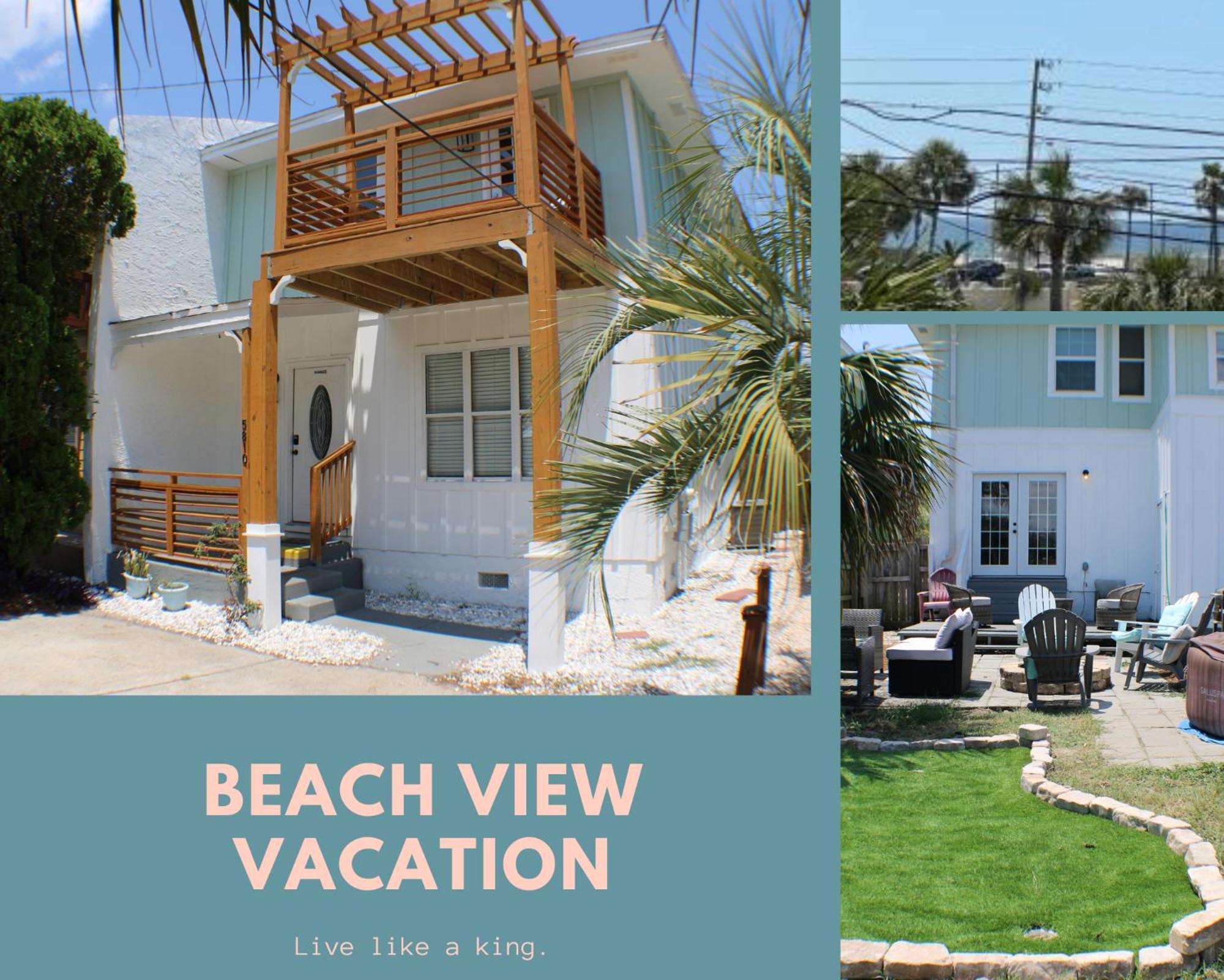 Hébergement de vacances Oceanview Oasis - Relax With Hot Tub, Breakfast, Fire Pit & Putting Green! Panama City Beach